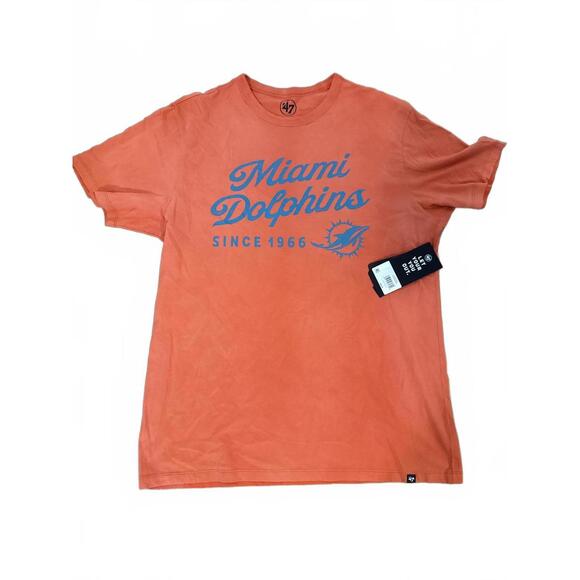 Miami Dolphins Orange Graphic T-Shirt - Picture 1 of 5